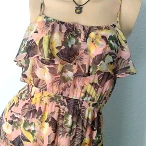 Pinkyotto NYC sample sale chiffon floral maxi